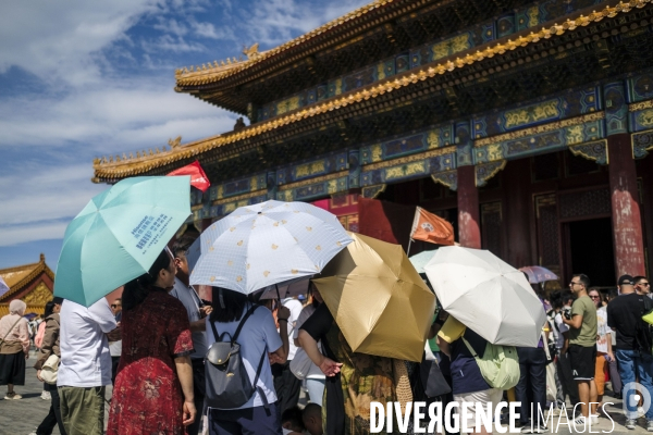 Tourisme chinois a la Cite Interdite de Pekin