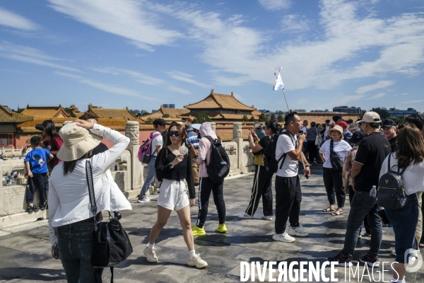 Tourisme chinois a la Cite Interdite de Pekin