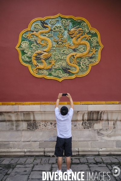 Tourisme chinois a la Cite Interdite de Pekin
