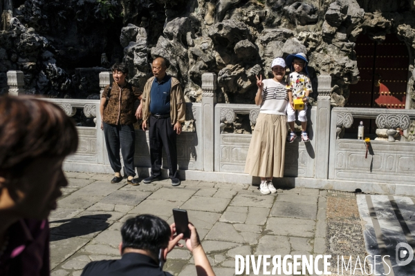 Tourisme chinois a la Cite Interdite de Pekin