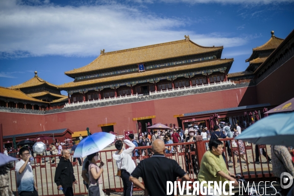 Tourisme chinois a la Cite Interdite de Pekin