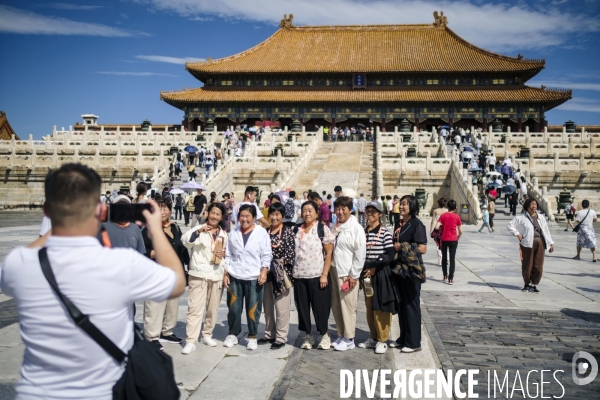 Tourisme chinois a la Cite Interdite de Pekin