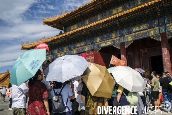 Tourisme chinois a la Cite Interdite de Pekin
