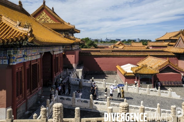 Tourisme chinois a la Cite Interdite de Pekin