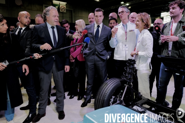 Jordan Bardella au Mondial de l automobile