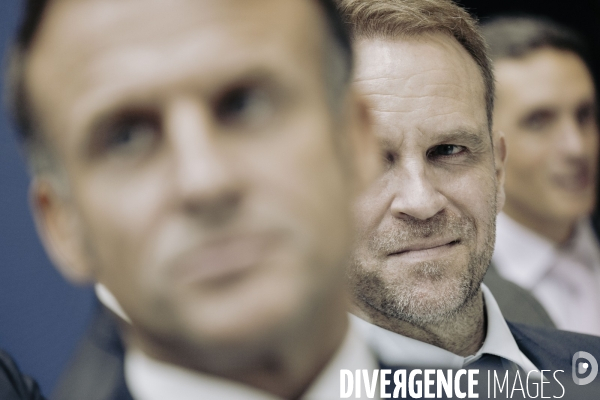 Emmanuel Macron, salon de l’auto