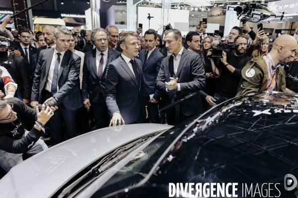 Emmanuel Macron, salon de l’auto
