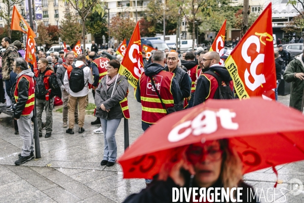 Manifestation de la filiere automobile au salon de l automobile 2024