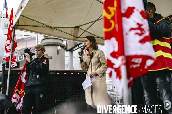 Manifestation de la filiere automobile au salon de l automobile 2024