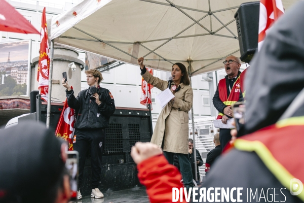 Manifestation de la filiere automobile au salon de l automobile 2024