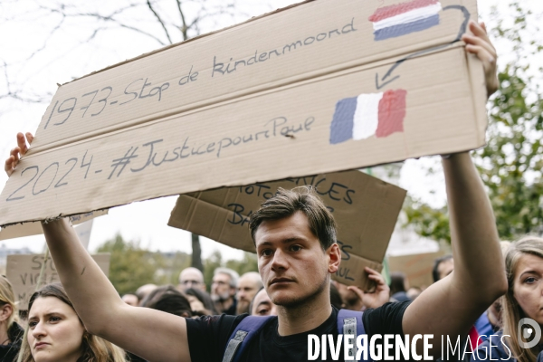 Manifestation en hommage au cycliste Paul Varry
