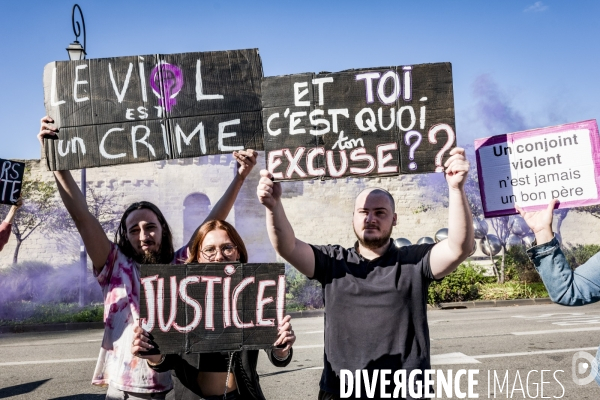 Avignon - Rassemblement en soutien à Gisele P. contre les violences sexuelles