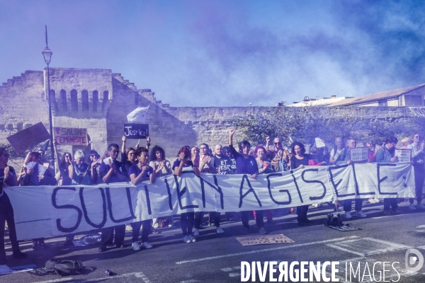 Avignon - Rassemblement en soutien à Gisele P. contre les violences sexuelles