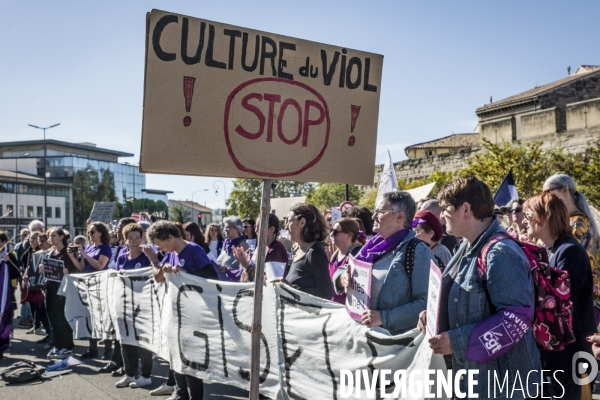 Avignon - Rassemblement en soutien à Gisele P. contre les violences sexuelles