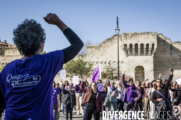 Avignon - Rassemblement en soutien à Gisele P. contre les violences sexuelles