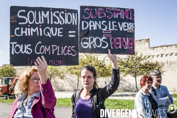 Avignon - Rassemblement en soutien à Gisele P. contre les violences sexuelles