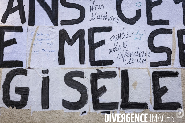 Avignon - Rassemblement en soutien à Gisele P. contre les violences sexuelles