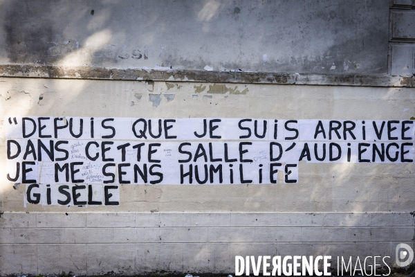 Avignon - Rassemblement en soutien à Gisele P. contre les violences sexuelles