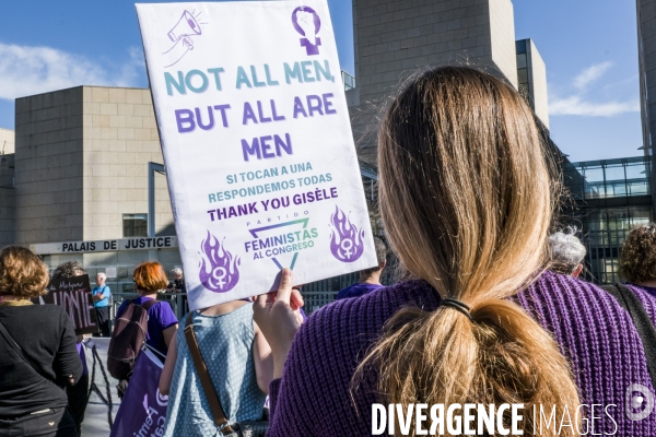 Avignon - Rassemblement en soutien à Gisele P. contre les violences sexuelles