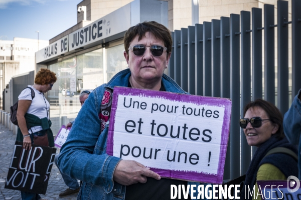 Avignon - Rassemblement en soutien à Gisele P. contre les violences sexuelles