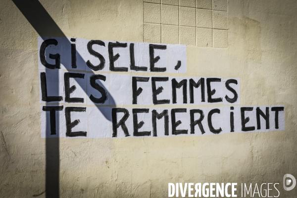 Avignon - Rassemblement en soutien à Gisele P. contre les violences sexuelles