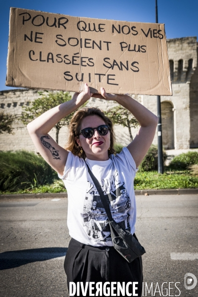 Avignon - Rassemblement en soutien à Gisele P. contre les violences sexuelles