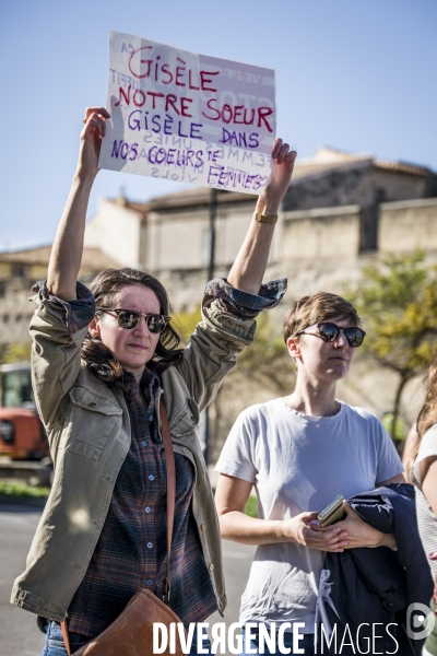 Avignon - Rassemblement en soutien à Gisele P. contre les violences sexuelles