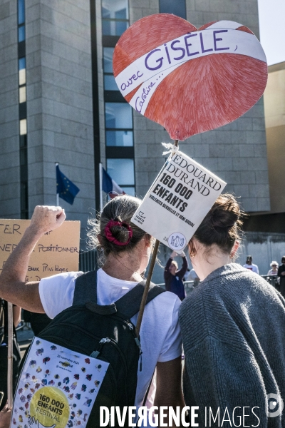 Avignon - Rassemblement en soutien à Gisele P. contre les violences sexuelles