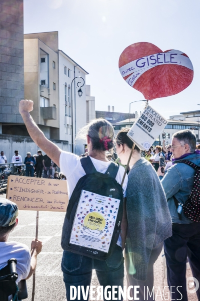 Avignon - Rassemblement en soutien à Gisele P. contre les violences sexuelles