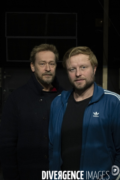 Montage du décor du  Suicidé  à la Comédie Française, d après Nicolaï Erdman, mise en scène par Stéphane Varupenne. Le décor a ét conçu par Eric Ruf, administateur général du Français.