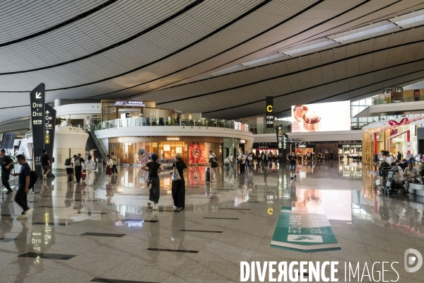 Commerces et boutiques a l aeroport internationale Daxing de Pekin