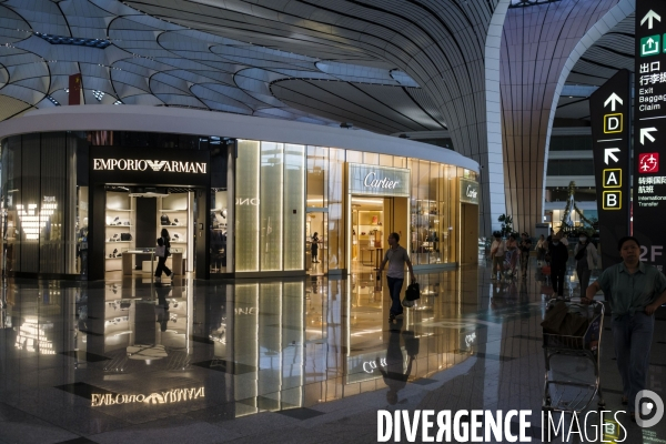 Commerces et boutiques a l aeroport internationale Daxing de Pekin