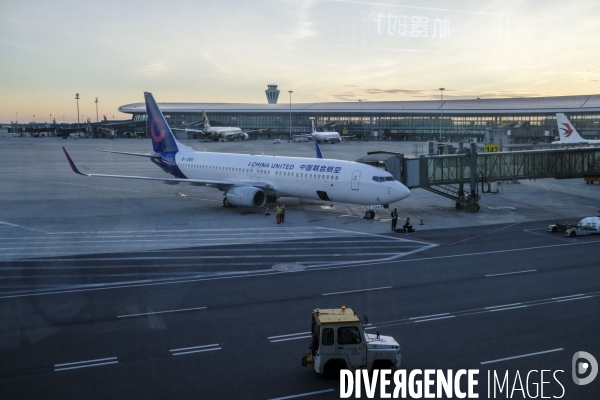Commerces et boutiques a l aeroport internationale Daxing de Pekin
