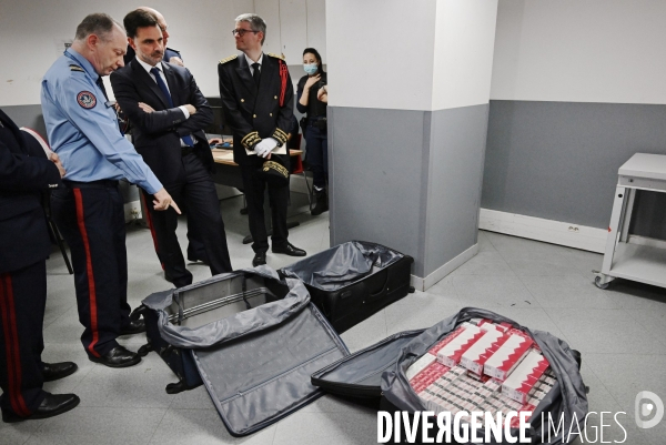Déplacement de Laurent Saint-Martin, ministre chargé du Budget et des Comptes publics à l aeroport de Roissy Charles-de-Gaulle