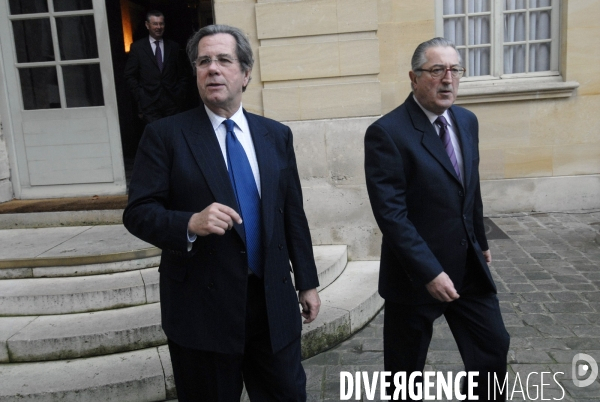 Matignon: Remise du rapport de Jacques Dermagne, President du Conseil Economique et Social