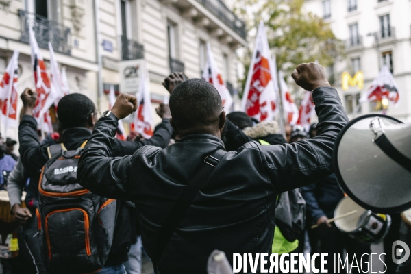 Manifestation de travailleurs sans-papiers