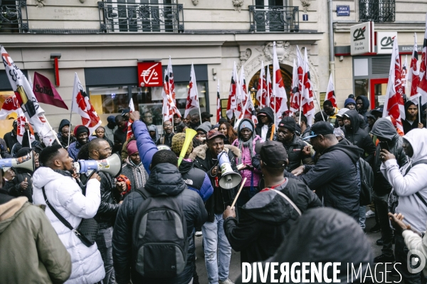 Manifestation de travailleurs sans-papiers