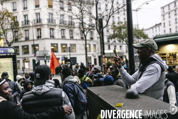 Manifestation de travailleurs sans-papiers