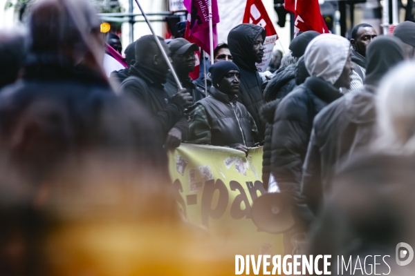 Manifestation de travailleurs sans-papiers