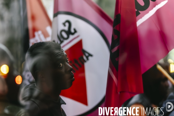Manifestation de travailleurs sans-papiers