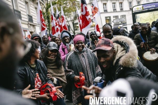 Manifestation de travailleurs sans-papiers