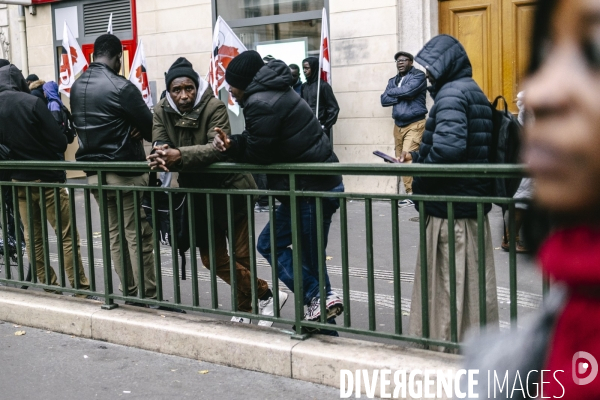 Manifestation de travailleurs sans-papiers