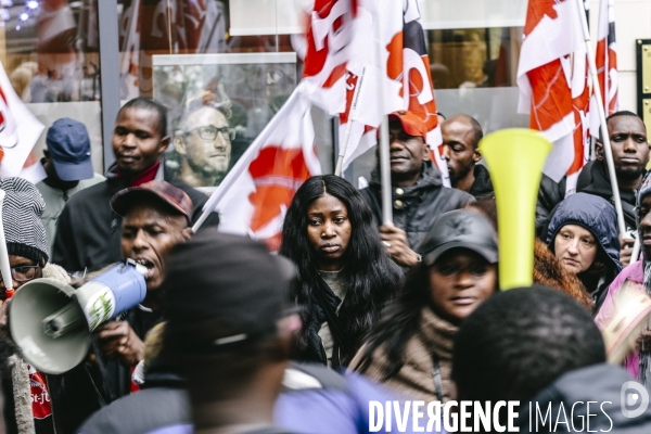 Manifestation de travailleurs sans-papiers