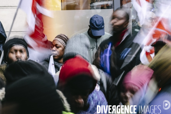 Manifestation de travailleurs sans-papiers