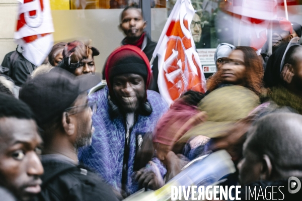 Manifestation de travailleurs sans-papiers