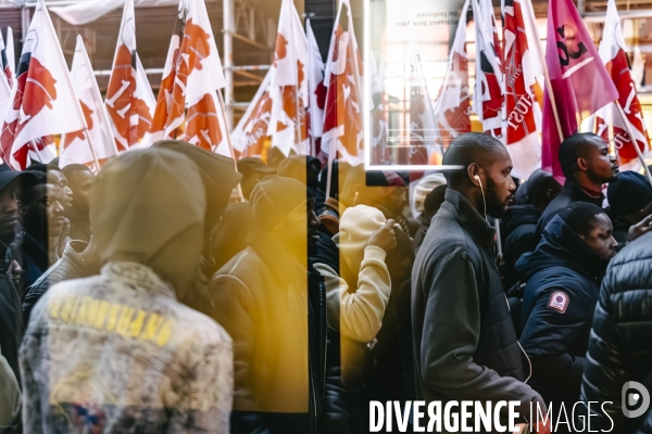 Manifestation de travailleurs sans-papiers