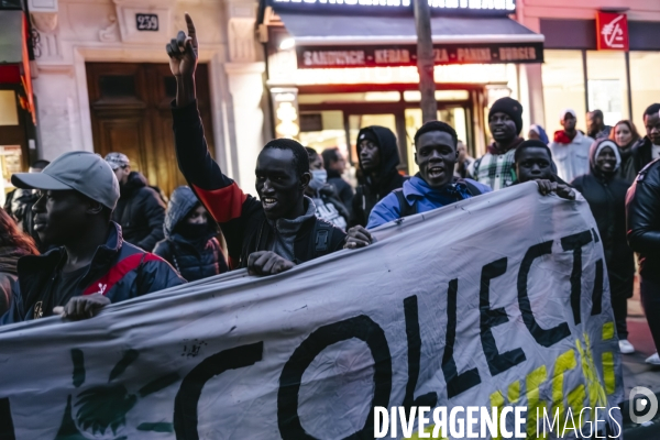 Manifestation de travailleurs sans-papiers