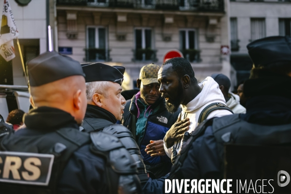 Manifestation de travailleurs sans-papiers