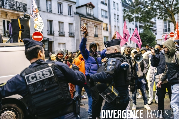Manifestation de travailleurs sans-papiers