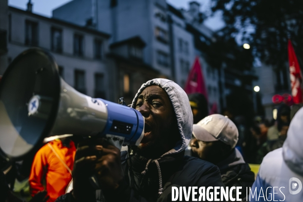 Manifestation de travailleurs sans-papiers